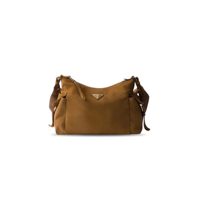 PRADA SUEDE SHOULDER BAG 1BC264 (32*22*11.5cm) 